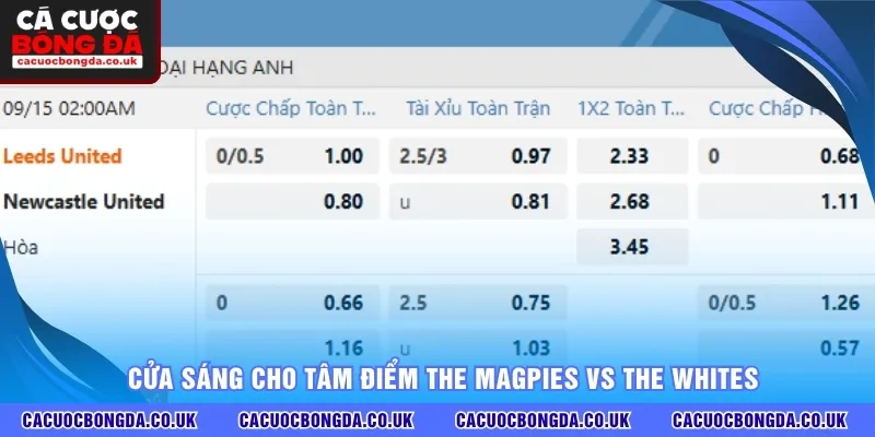 Cửa sáng cho tâm điểm The Magpies vs The Whites